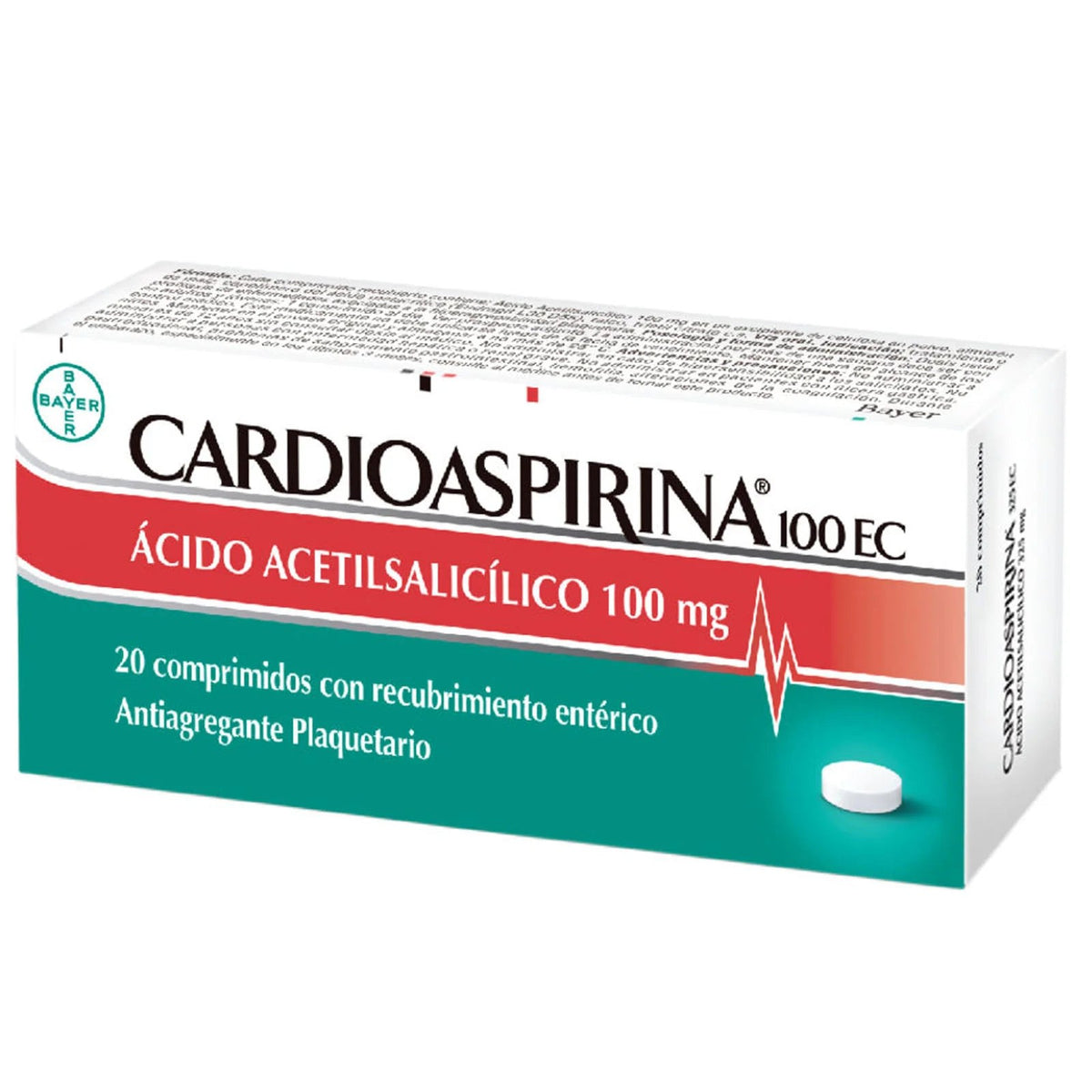 Cardioaspirina 100 mg 20 Comp recubrimiento enterico