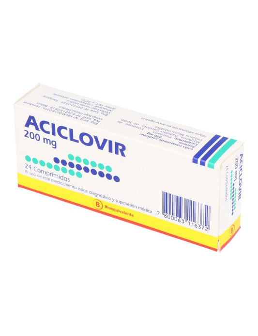 Aciclovir 200 mg 24 comprimidos [ABRIL]