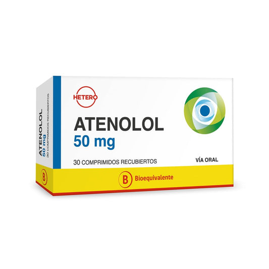 Atenolol COM 50 mg 20 comprimidos [OPKO]