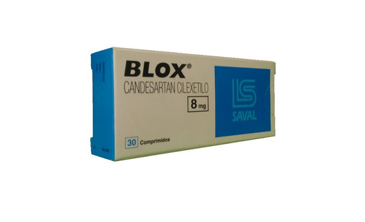 BLOX com 8mg 30 Comprimidos (Candesartan)