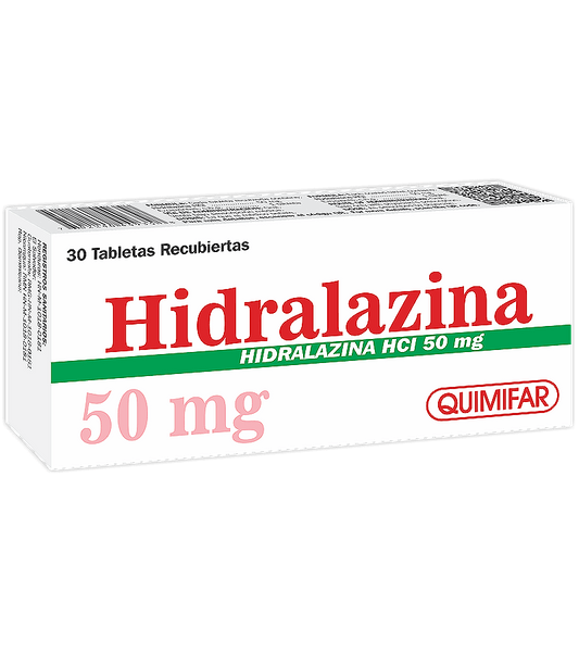 Hidralazina 50mg x 30 comprimidos
