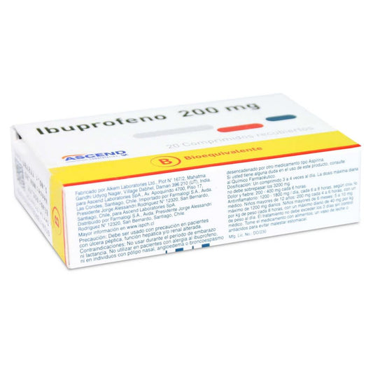 IBUPROFENO COM 200MG 20 [ASCEND]