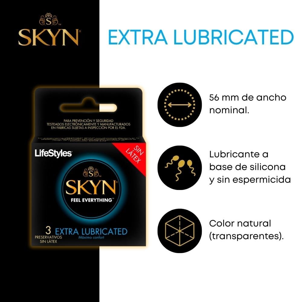 Lifestyles Skyn Ext Lub 3