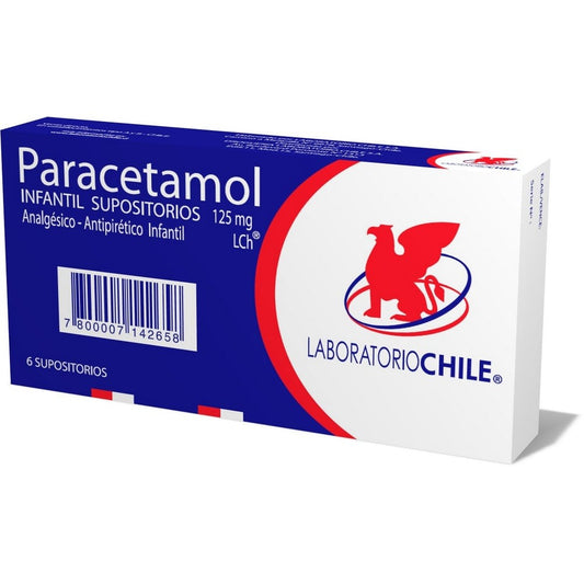Paracetamol INF SUP 125mg 6 Supositorios