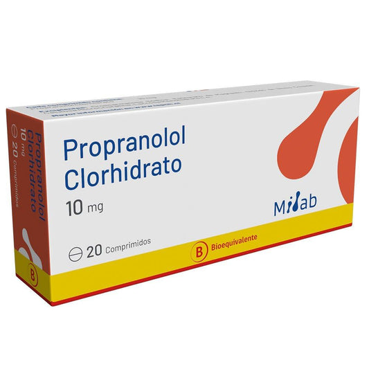 Propranolol COM 10mg 20 Comprimidos