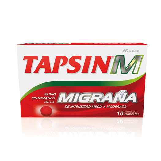 Tapsin M x 10 Comp Recubiertos